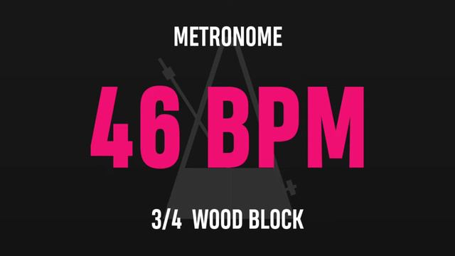 46 BPM 3/4 - Best Metronome (Sound : Wood block) смотреть онлайн