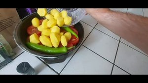 ХАШЛАМА В КАЗАНЕ НА КОСТРЕ