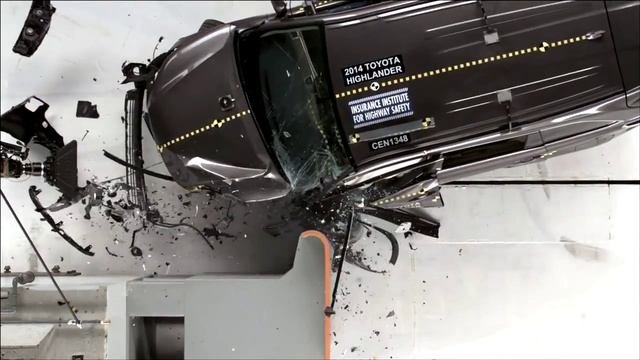#12 2015 Toyota Highlander Crash Test краш тест тойота хедлайнер