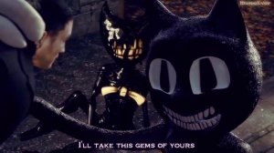 Cartoon Cat sings at Ink Bendy