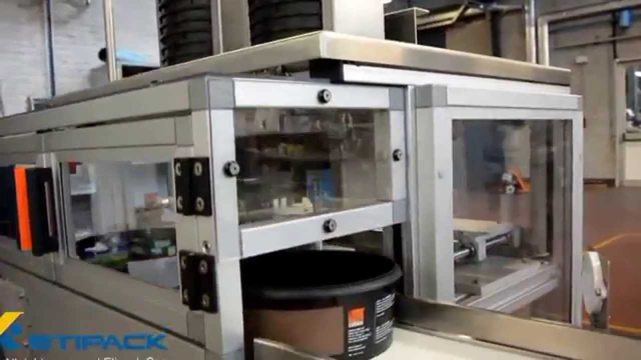 Этикетировка конусных продуктов, ведерок.