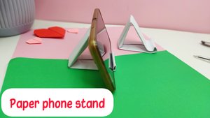 Как сделать ПОДСТАВКУ ДЛЯ ТЕЛЕФОНА из бумаги А4 / Paper phone holder / Paper phone holder