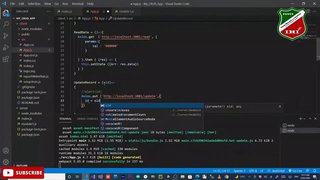MERN CRUD | Part 3 | MongoDB React JS | MongoDB React | MongoDB Node JS | MERN | React CRUD | iHi смотреть онлайн