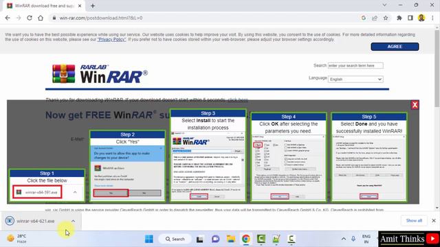 How to Install WinRAR on Windows 10 | Complete Installation | Amit Thinks смотреть онлайн