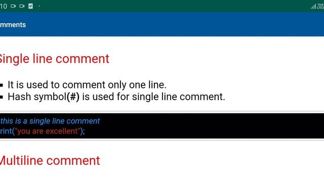 How To Write Comments In Python | Python Tutorial For Beginners-Single Line, Multiline Comment's