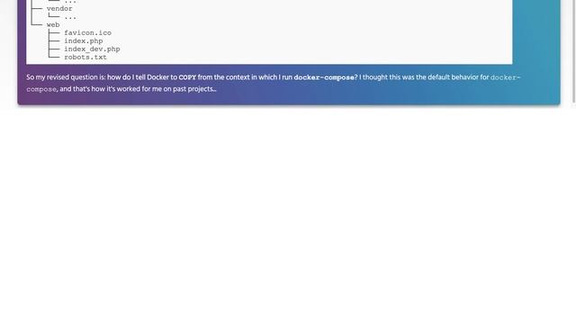 Why can't composer find a composer.json file inside my Docker container? смотреть онлайн