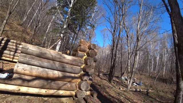 ДОСТРАИВАЕМ ИЗБУ, наводим КРАСОТУ на УЧАСТКЕ. Заготавливаем рыбу. смотреть онлайн