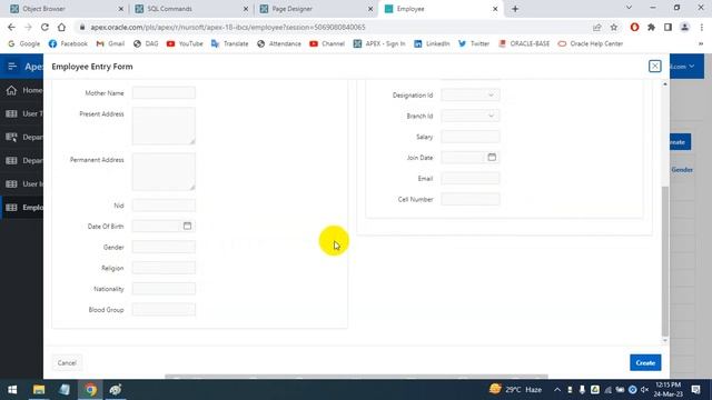 Apex Form Create(Employee Entry Form) Video Part 1 for Oracle Application Express(APEX) смотреть онлайн