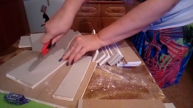 Нарезаю гипсокартон для кирпичиков смотреть онлайн