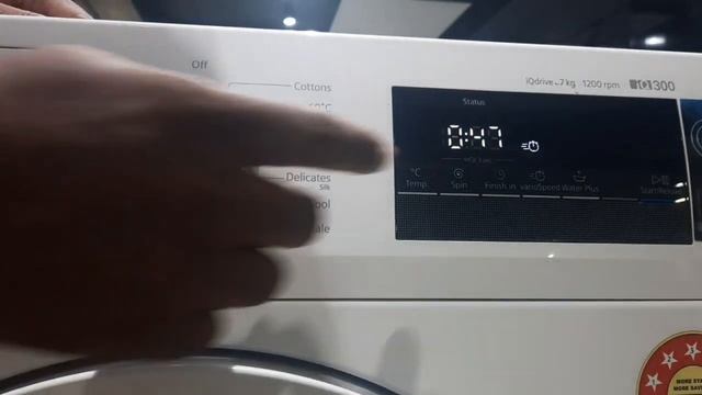 SIEMENS Washing machine ⚡WM12J16WIN ⚡1200 RPM⚡IQ Drive motor ⚡White color ⚡ смотреть онлайн