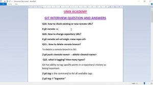 DevOps ||Git Interview Question and answers ||Q no 19 to25 || UNIX ACADEMY||