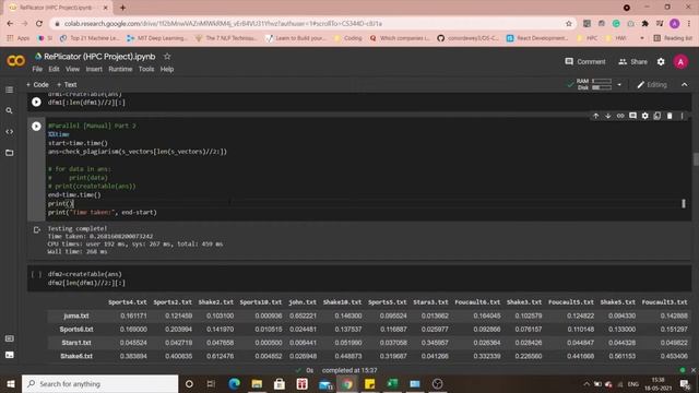 RePlicator - Relative Plagiarism Indicator [High Performance Computing project] смотреть онлайн