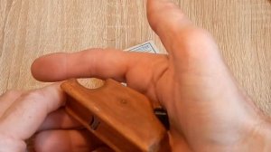 Карманный мини рубанок из дерева.