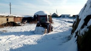 Т-25 пробный выезд на цепях