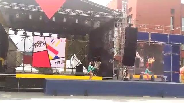 День города. Новосибирск 2016. Спортивная акробатика Сидоренко Анна, Потапова Дарья