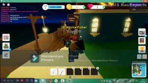 Играю в Fishing Simulator(Roblox)+немного видео из нового видео которое крашнулось