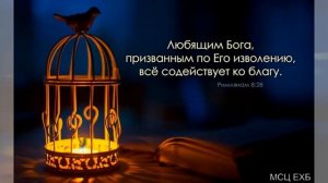 "Любящим Бога, всё содействует ко благу". А. М. Гантовник. МСЦ ЕХБ.