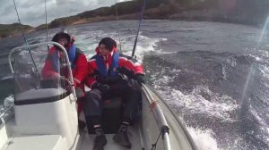 Bei ruppiger See mit Silver Fox SC 485 in Norwegen unterwegs zum Angeln