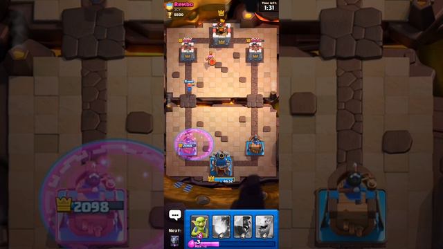 Хог +Валькирия (Клеш рояль ) #clashroyale #клешрояль смотреть онлайн