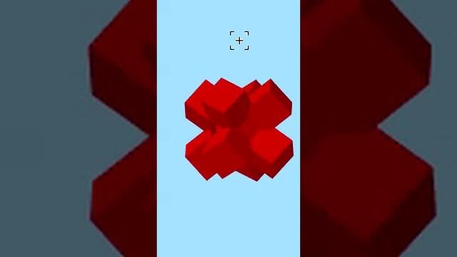 Short-СДК-9 красных кубов на светло-синем