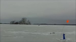 Зимняя рыбалка на жерлицы. р. Волга. Ловим щуку.