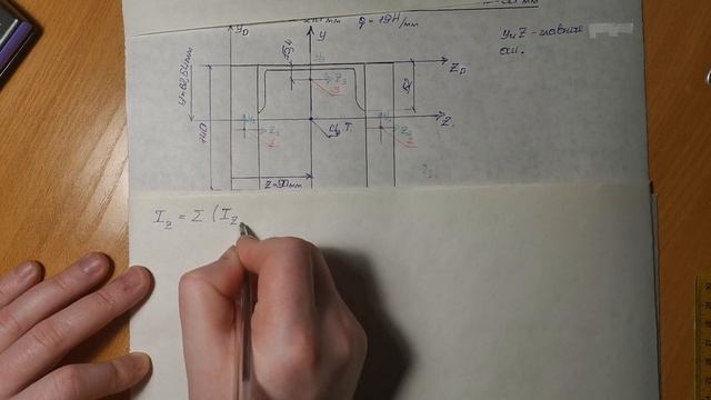 Геометрические характеристики плоских составных сечений