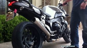 BMW K1200R exhaust sound and acceleration