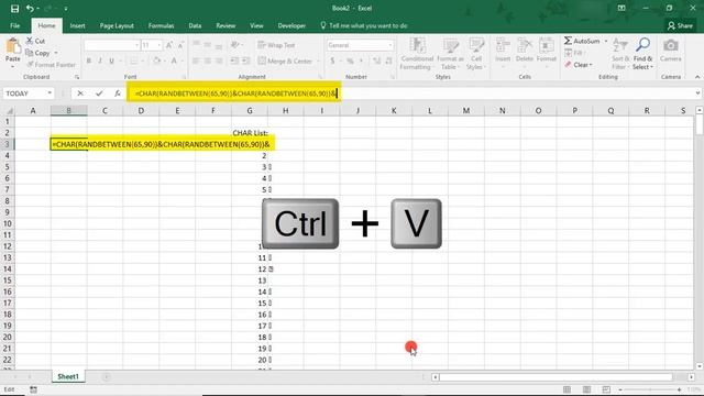 How to Make a Password with Random Letters and Numbers in Excel - Tutorial