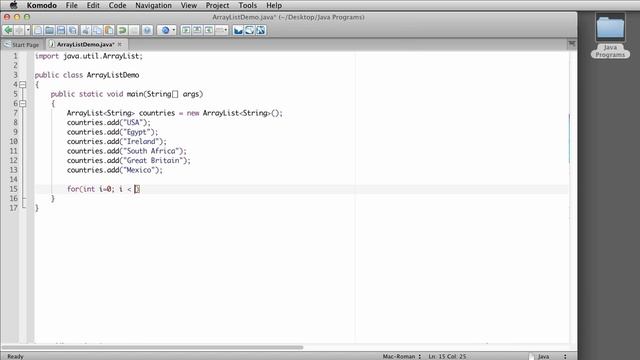 Using the Java ArrayList Class in Java