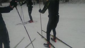 Тренировка на новых лыжах Fischer