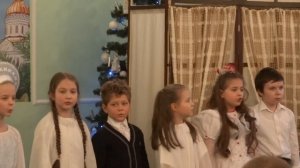 2017 Рождество Христово детский праздник песня Зимняя сказка исполняет средняя группа школы
