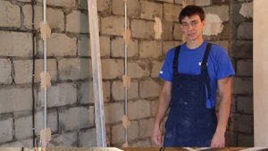 Установка маяков для штукатурки