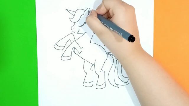 How to draw a rainbow unicorn: magical secrets of drawing a rainbow riding unicorn | draw like a pr смотреть онлайн