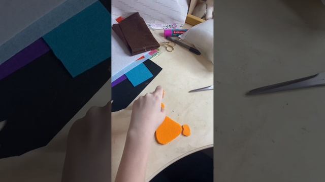 Ежик из фетра