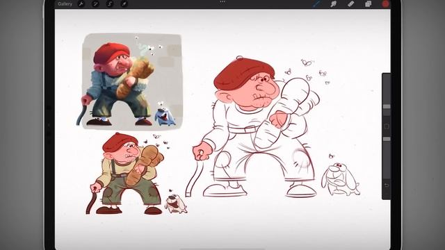 КАК НАРИСОВАТЬ ПЕРСОНАЖА В PROCREATE смотреть онлайн