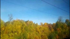 Осенняя музыка за окном поезда