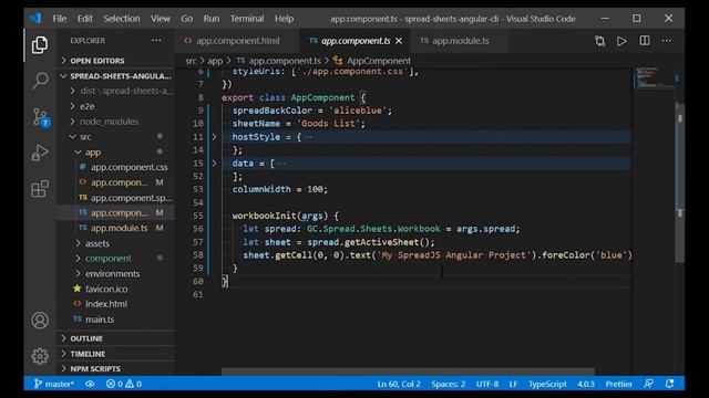 Getting Started with SpreadJS Angular смотреть онлайн