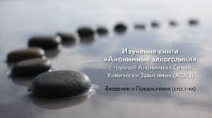 Изучение книги "Анонимные алкоголики" с группой АСХЗ, Предисловия