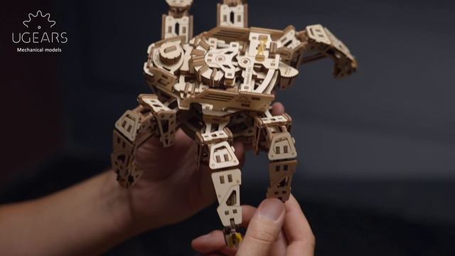Hexapod Explorer by Ugears | Assemble me. Step with me. смотреть онлайн