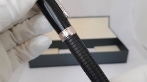 Распаковка ручки-роллер Chopard Racing черный каучук и палладиевое покрытие!