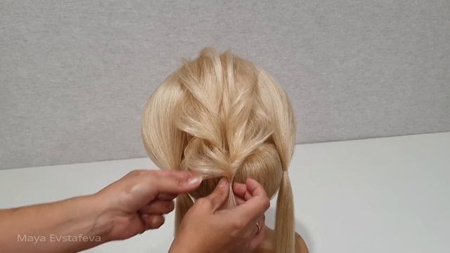 Красивые прически пошагово.Текстура волос из резинок.Легкий Способ!Hairstyle from the gum.Easy Way смотреть онлайн
