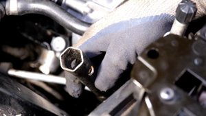 How to replace an oil pressure switch on an n62 e65 BMW - oil leak