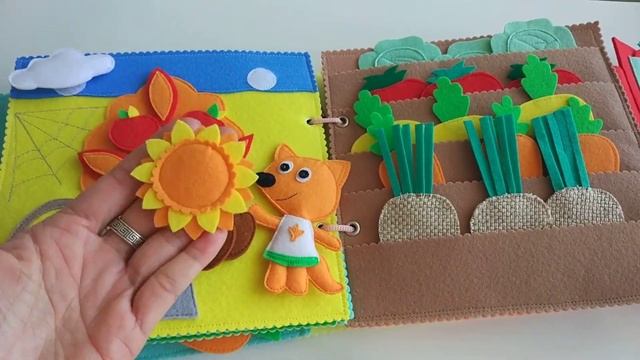 Развивающая мягкая книжка из фетра. Quietbook 0+