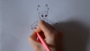 Рисую Божью коровку МИЛУ из Лунтика/253/Draw a ladybug MILA from Luntik