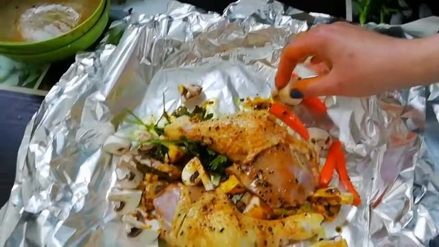 ?КУРИНЫЕ НОЖКИ С ГРИБАМИ 18.05.2019 #курицавдуховке #курицасгрибами