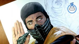 SCORPION and SUB ZERO MORTAL KOMBAT Speed Drawing