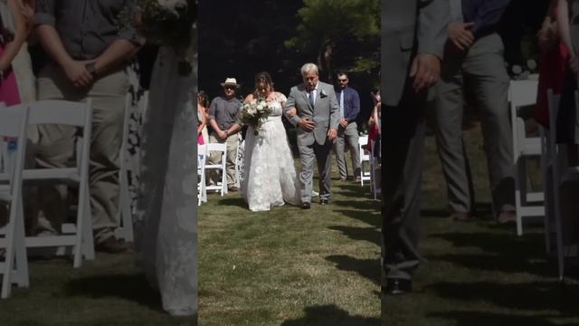 This EMOTIONAL GROOMS REACTION when he see's his KIDS and BRIDE Walk Down the Aisle!