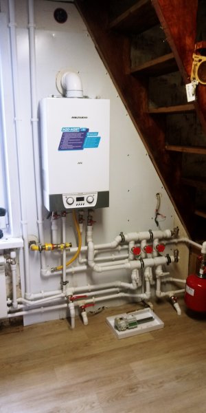 Santex 112.Двухтрубная система отопления 2-х этажного дома