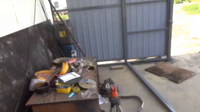 Раздвижные ворота с верхней балкой ( часть вторая ) смотреть онлайн