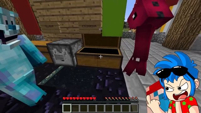 ¡LA HABITACIÓN SECRETA DE MINECRAFT EL ESCONDITE! ? IMPOSIBLE ENCONTRARNOS EL ESCONDITE LOS COMPAS смотреть онлайн